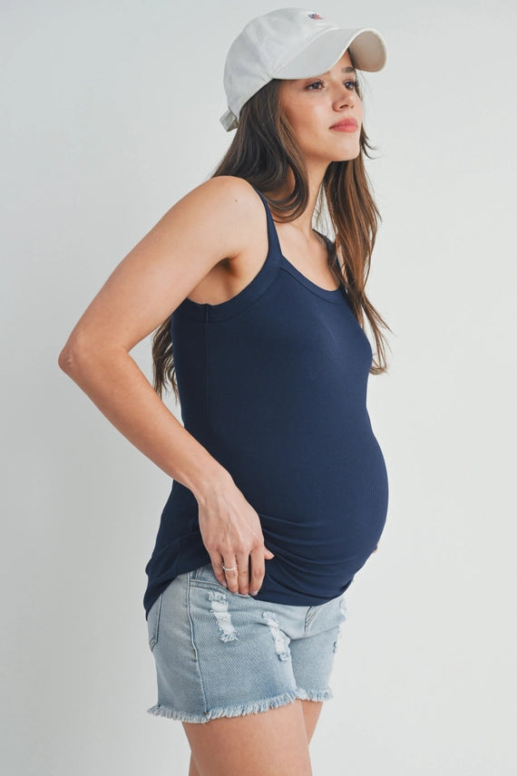 Ribbed Maternity Tank