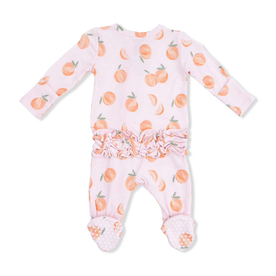 Ruffle Zipper Footie