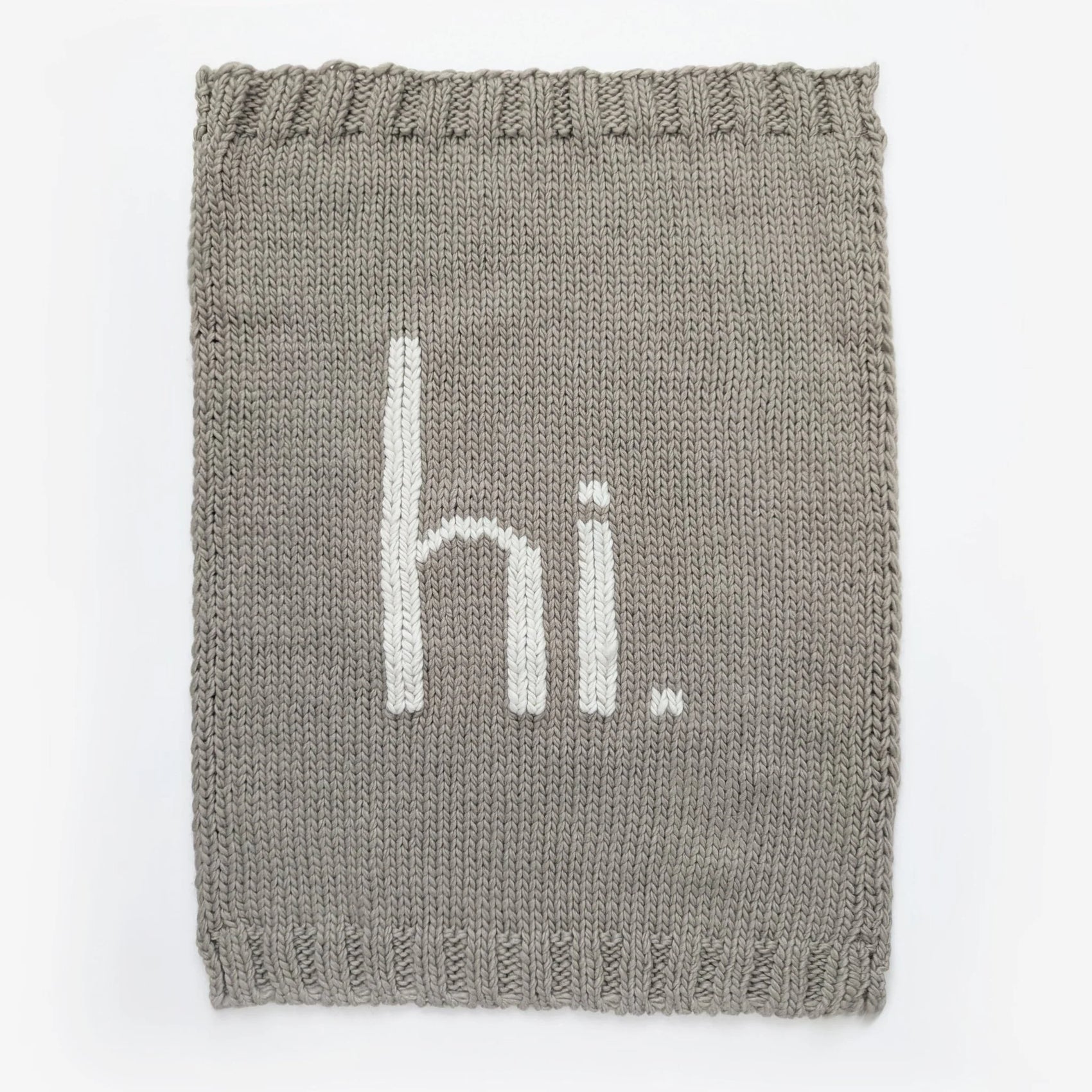hi. Hand Knit Baby Blanket