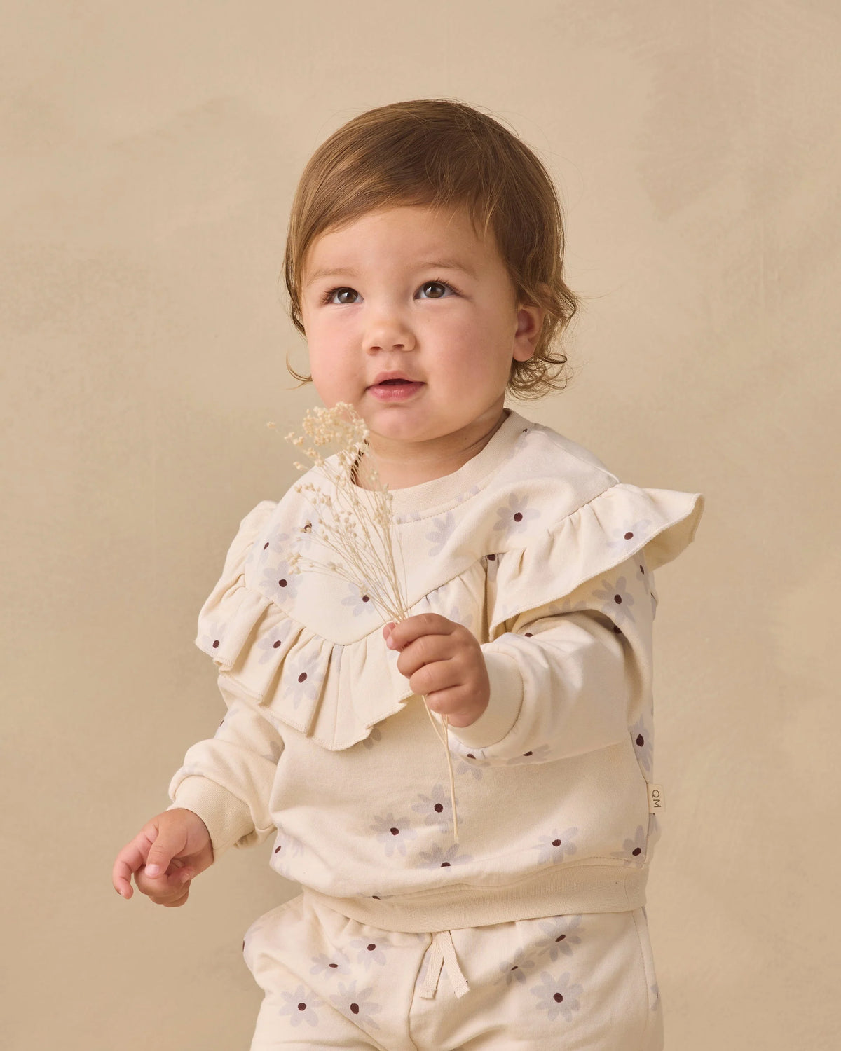 Ruffle Fleece Sweatshirt