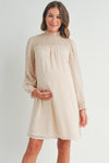 Smocked Long Sleeve Dress