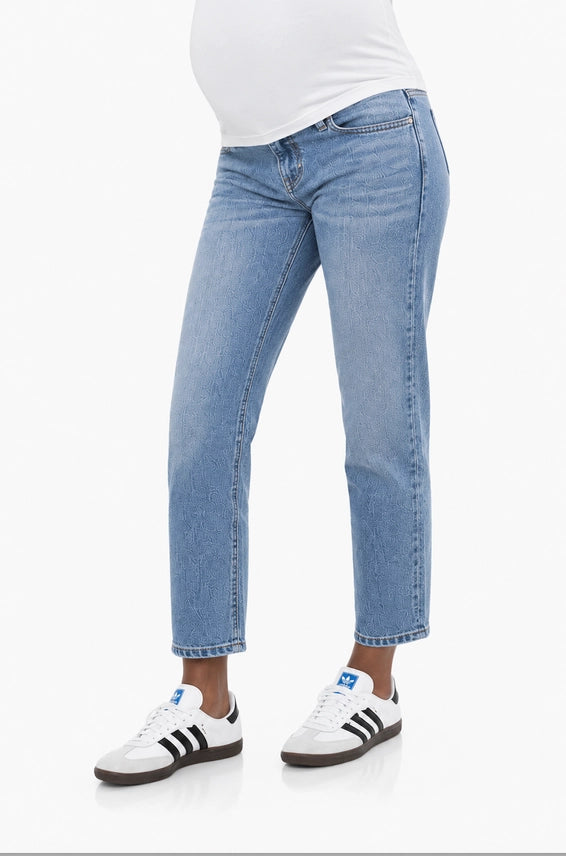 Straight Leg Ankle Denim
