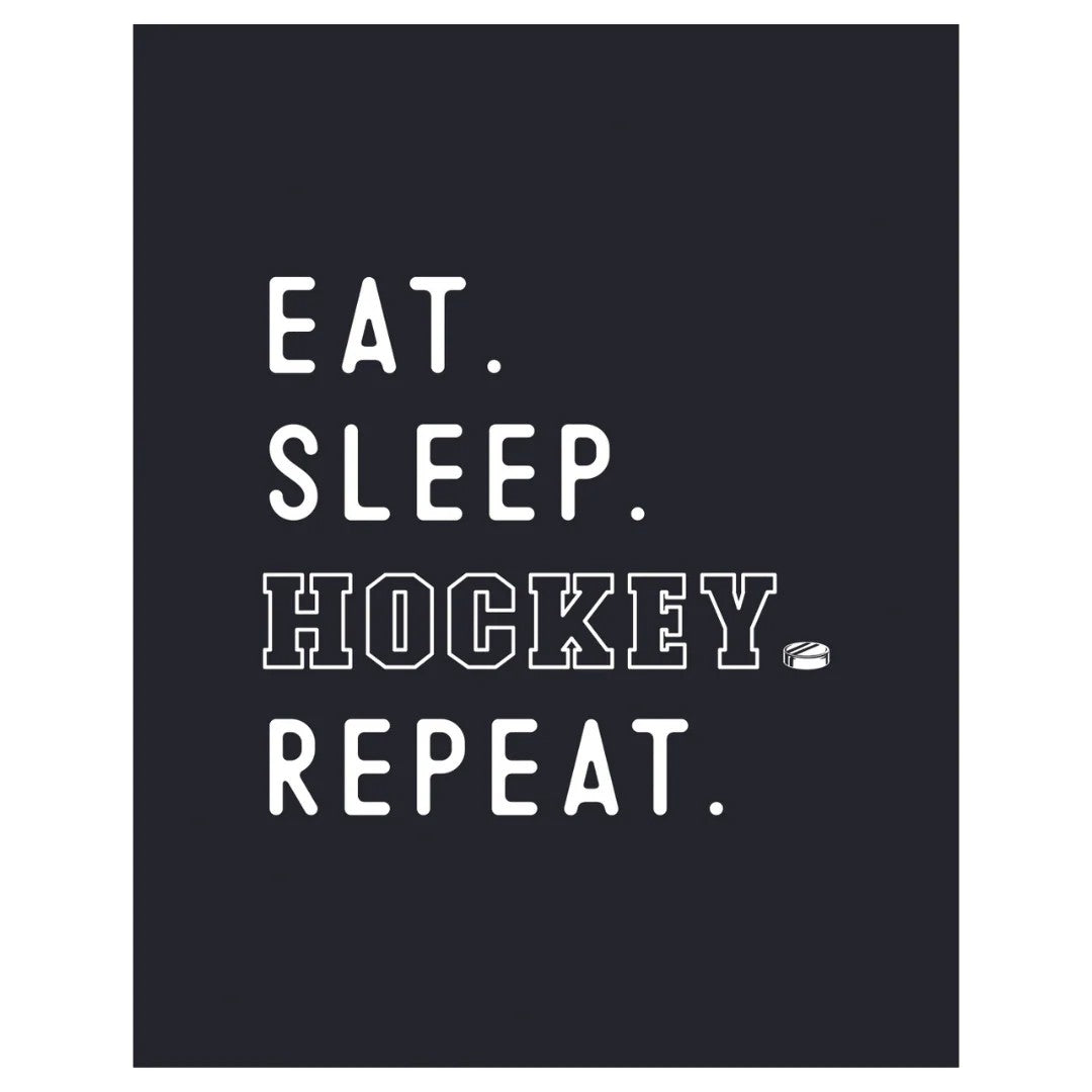 Eat Sleep Hockey Banner Original