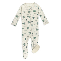 Organic Zipper Footie