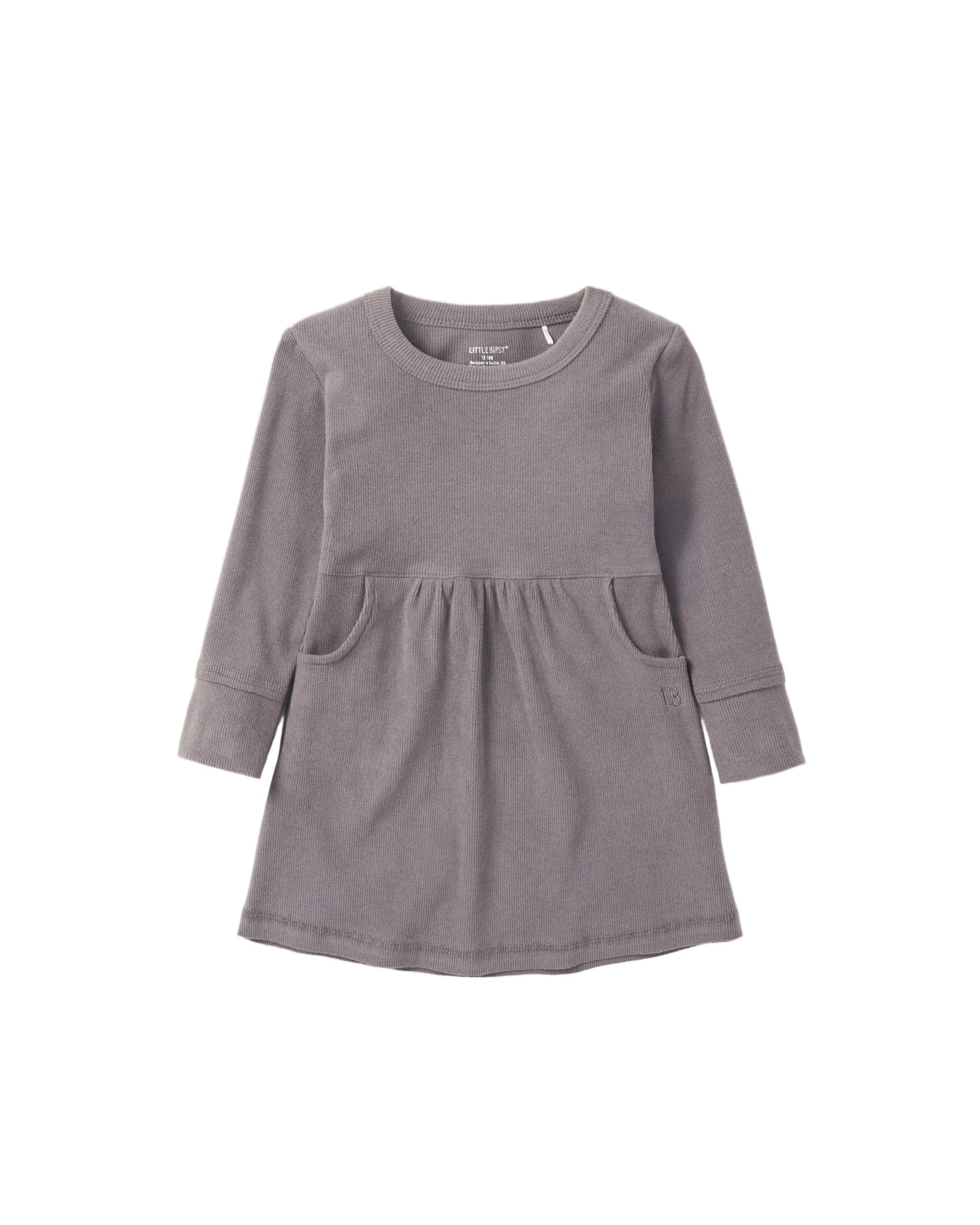 Long Sleeve Ribbed Dress