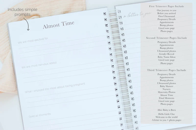 Pregnancy Journal - Sand Linen