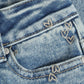 Mom Fit Embroidery Denim