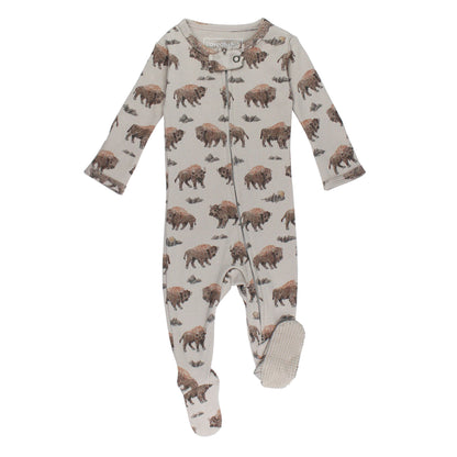Organic Zipper Footie