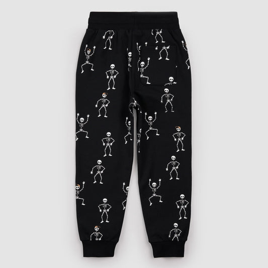 Glow-in-the-Dark Skeleton Print Joggers