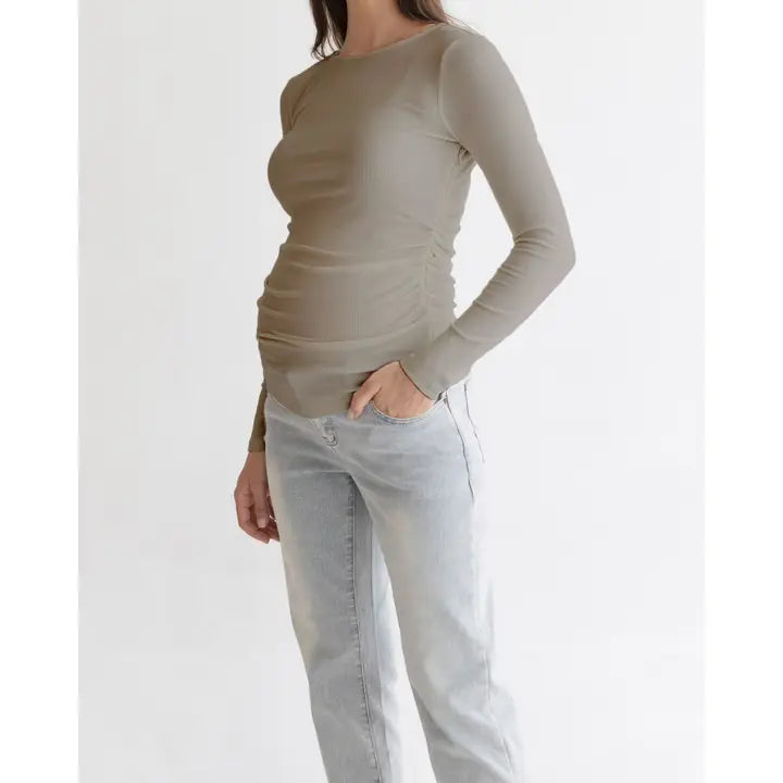 Bamboo Rib Nursing Top