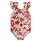 Ruffle Shoulder One Piece