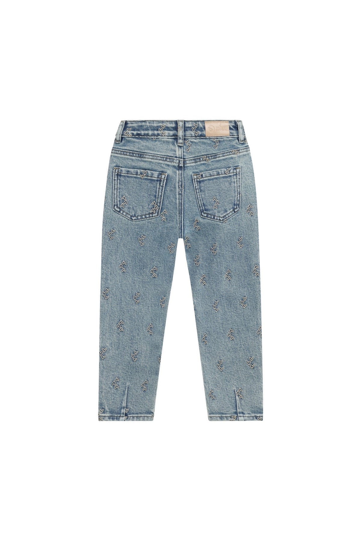 Mom Fit Embroidery Denim