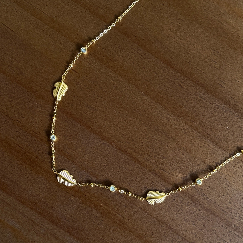 Avery Feather Necklace