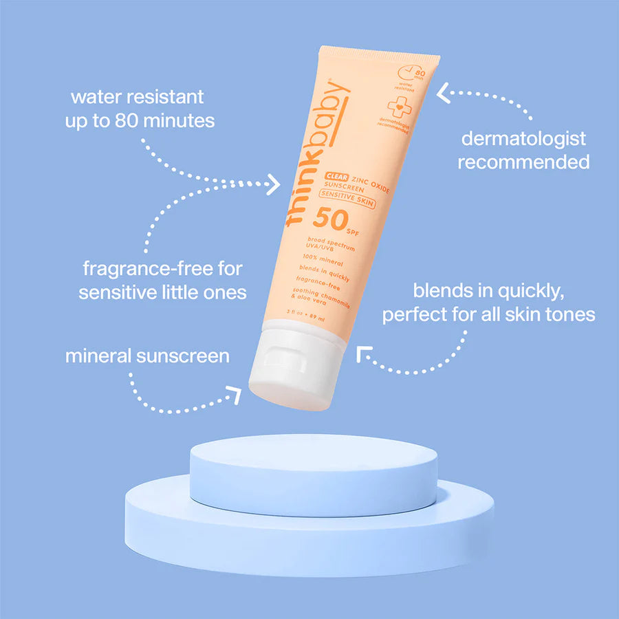 Think Baby Clear Zinc Sunscreen Lotion SPF 50