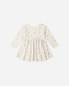 Ribbed L/S Dress Fall Ditsy