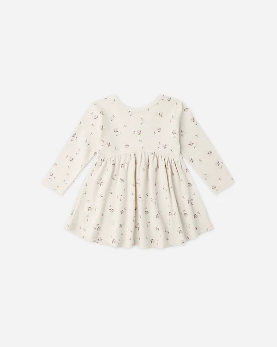 Ribbed L/S Dress Fall Ditsy
