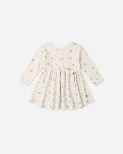 Ribbed L/S Dress Fall Ditsy