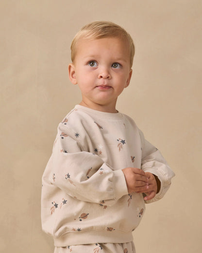 Oversized Crew Sweatshirt Space