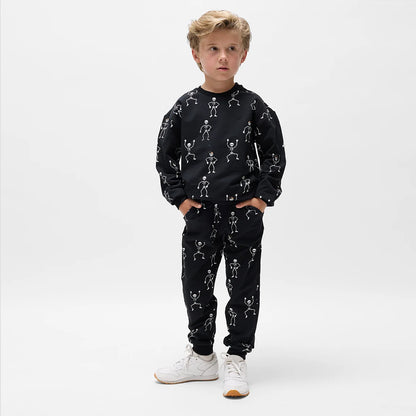 Glow-in-the-Dark Skeleton Print Sweatshirt