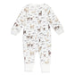 Organic Zipper Romper