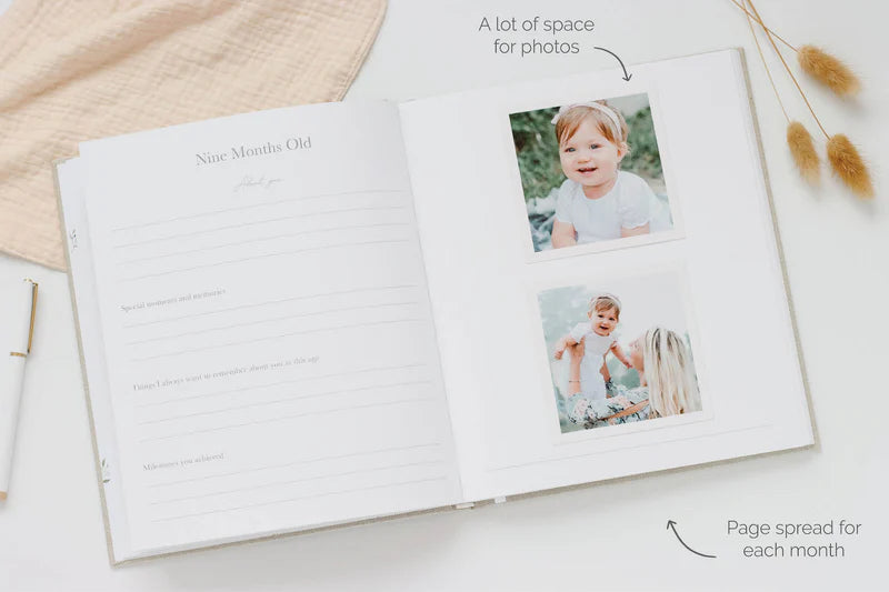 Baby Book + Keepsake Box