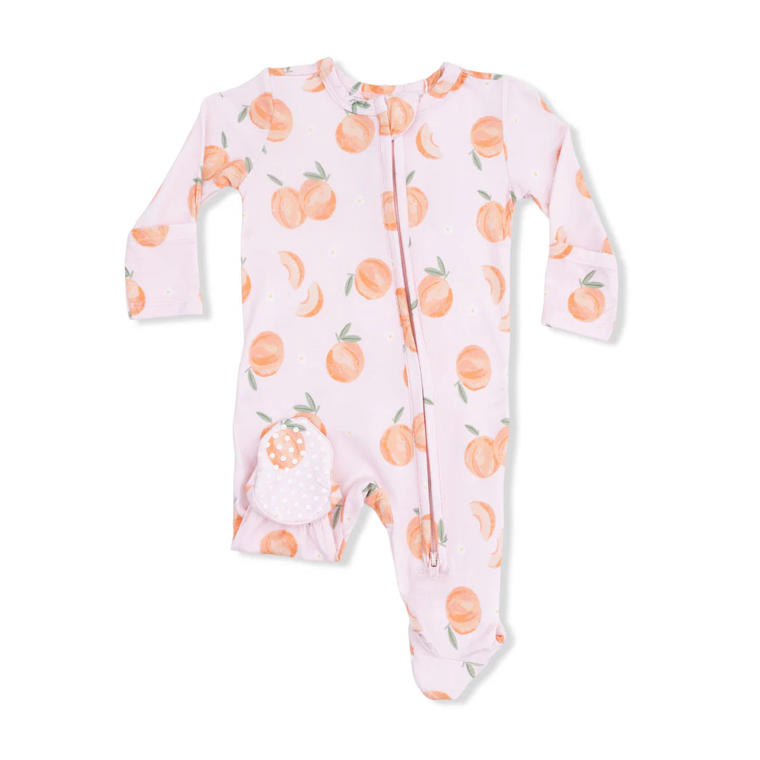 Ruffle Zipper Footie
