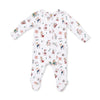 Ruffle Back Zipper Footie