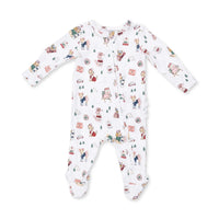 Ruffle Back Zipper Footie