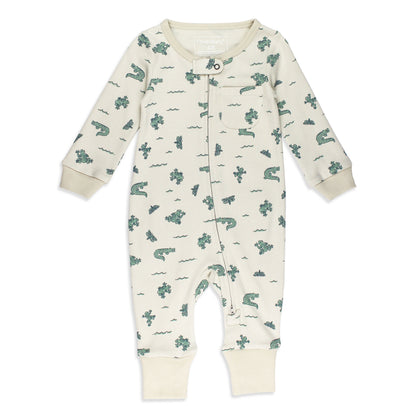 Organic Zipper Romper