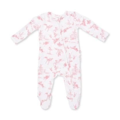 Ruffle Back Zipper Footie
