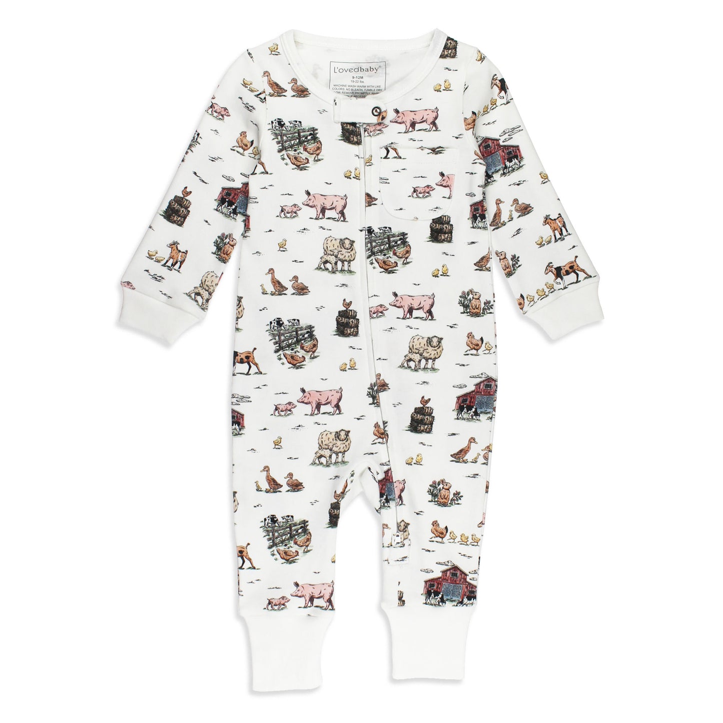 Organic Zipper Romper