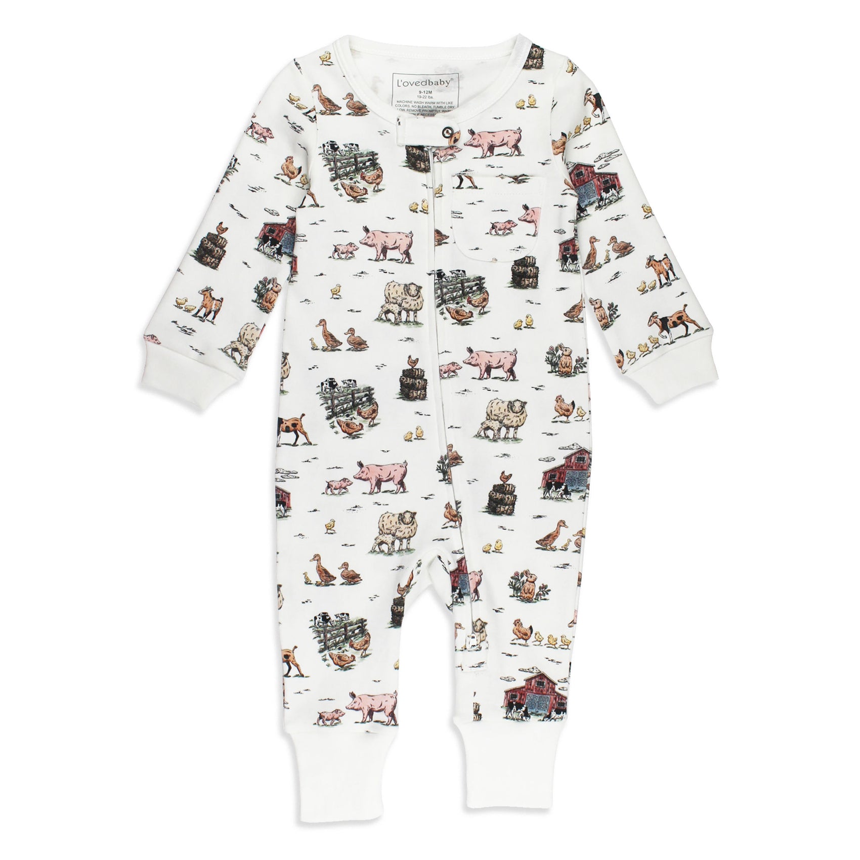 Organic Zipper Romper