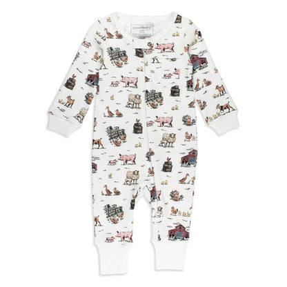 Organic Zipper Romper