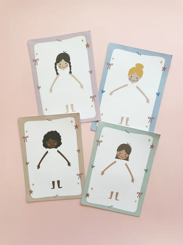 Pretend Play Notepad - design a girl
