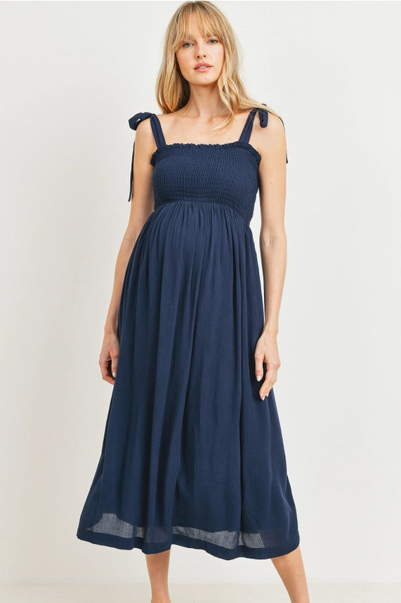 Tie Strap Midi Dress