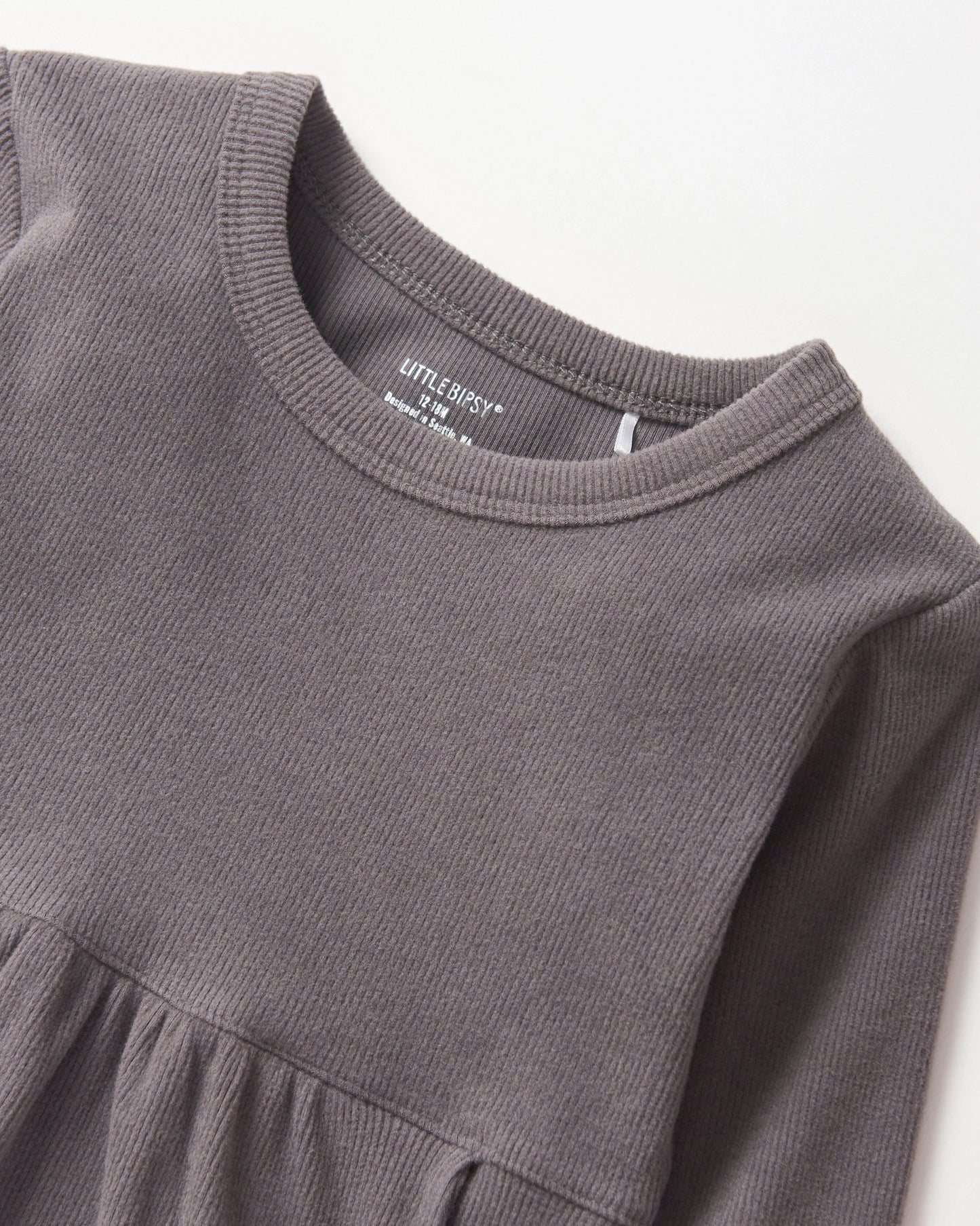 Long Sleeve Ribbed Dress