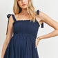 Tie Strap Midi Dress