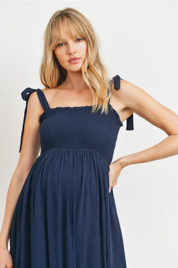 Tie Strap Midi Dress