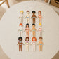 Magnetic Dress-Up Dolls Playset