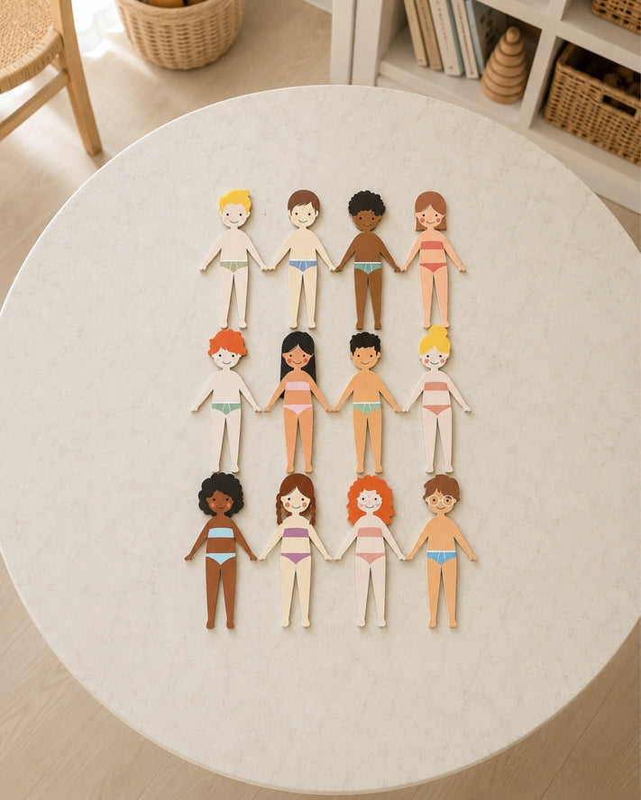 Magnetic Dress-Up Dolls Playset