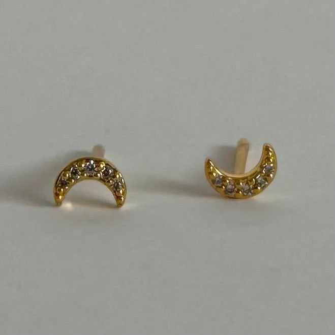 Selene Studs - White Zirconia