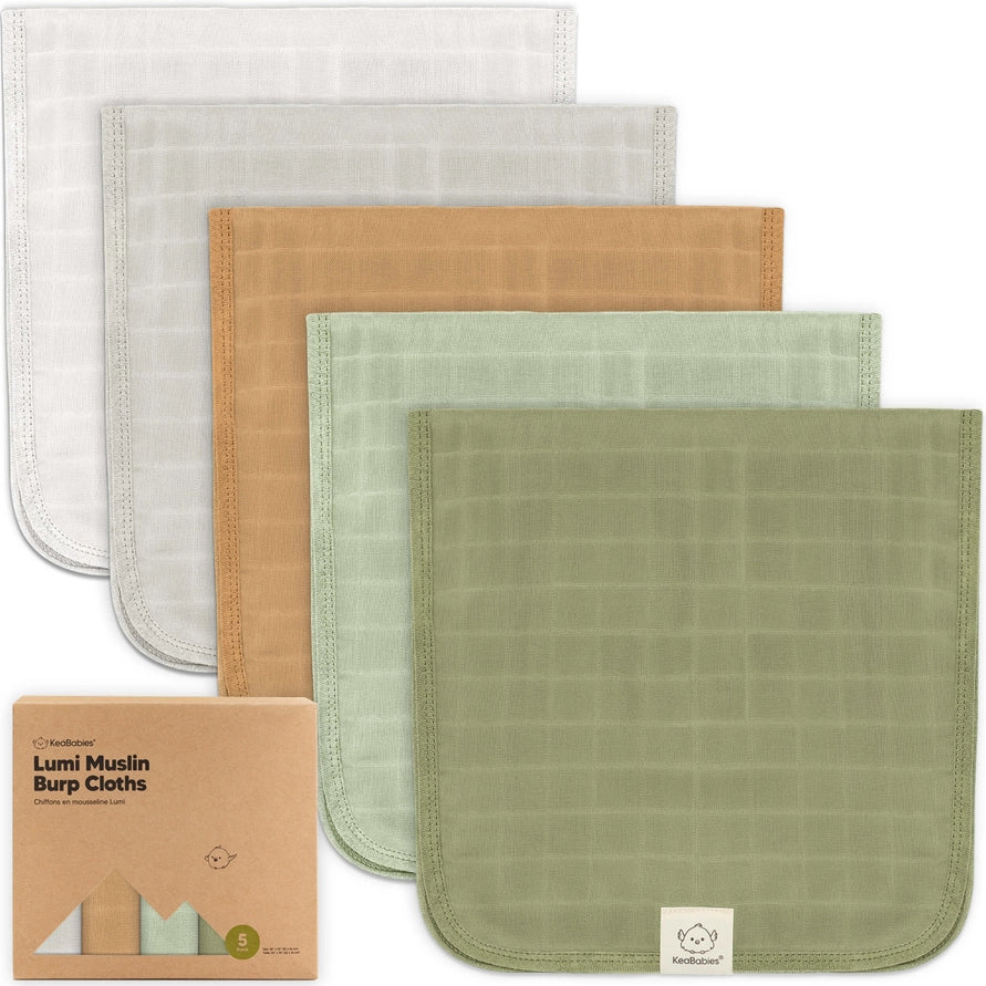 Muslin Burp Cloth 5pk