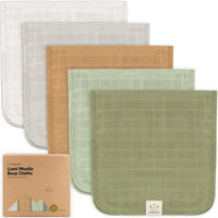 Muslin Burp Cloth 5pk