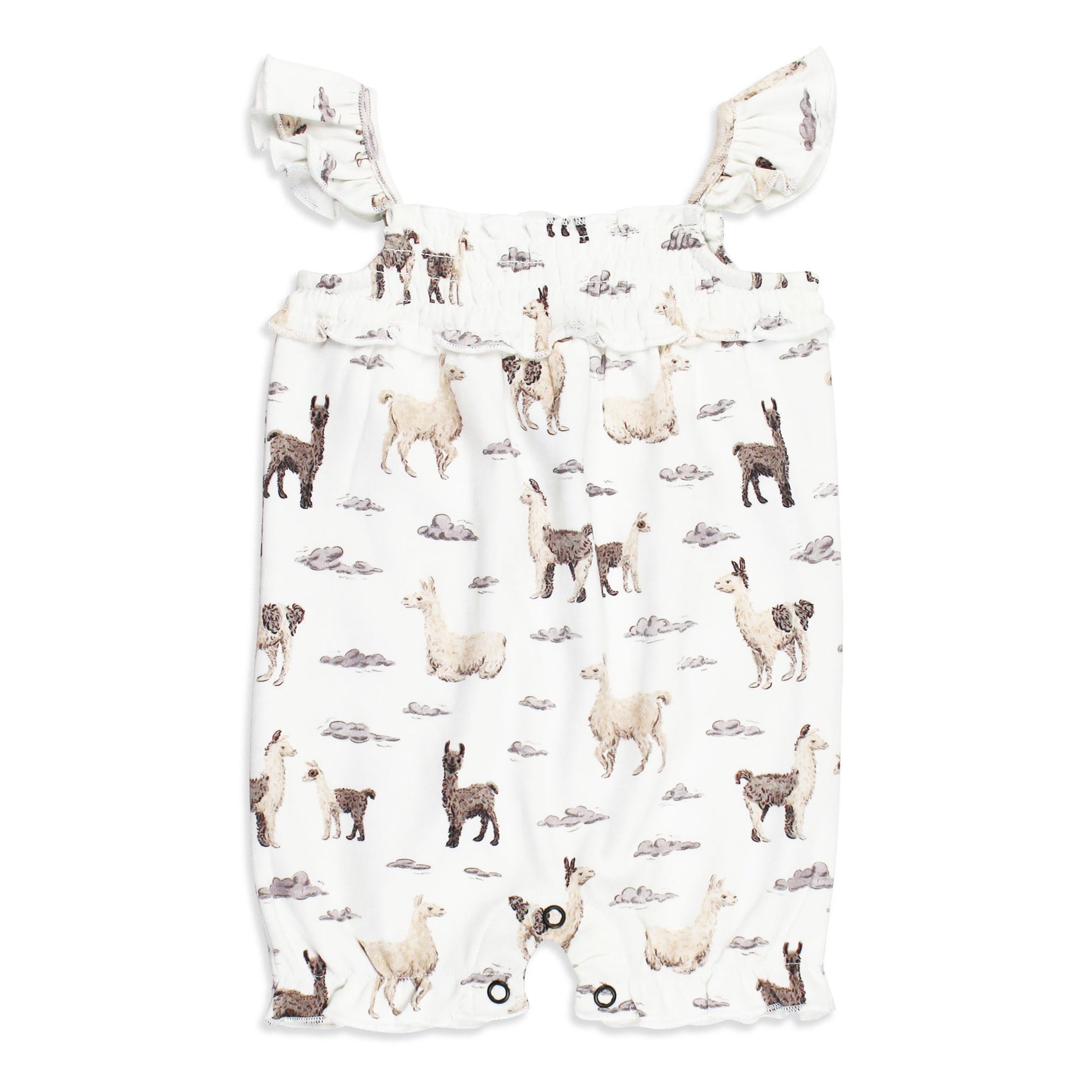 Organic Smocked Bubble Romper