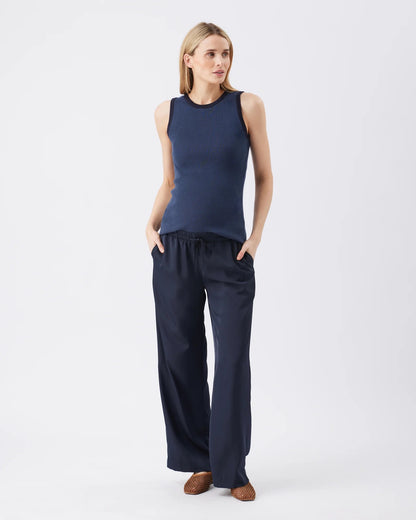 Tamara Satin Pull-On Pant