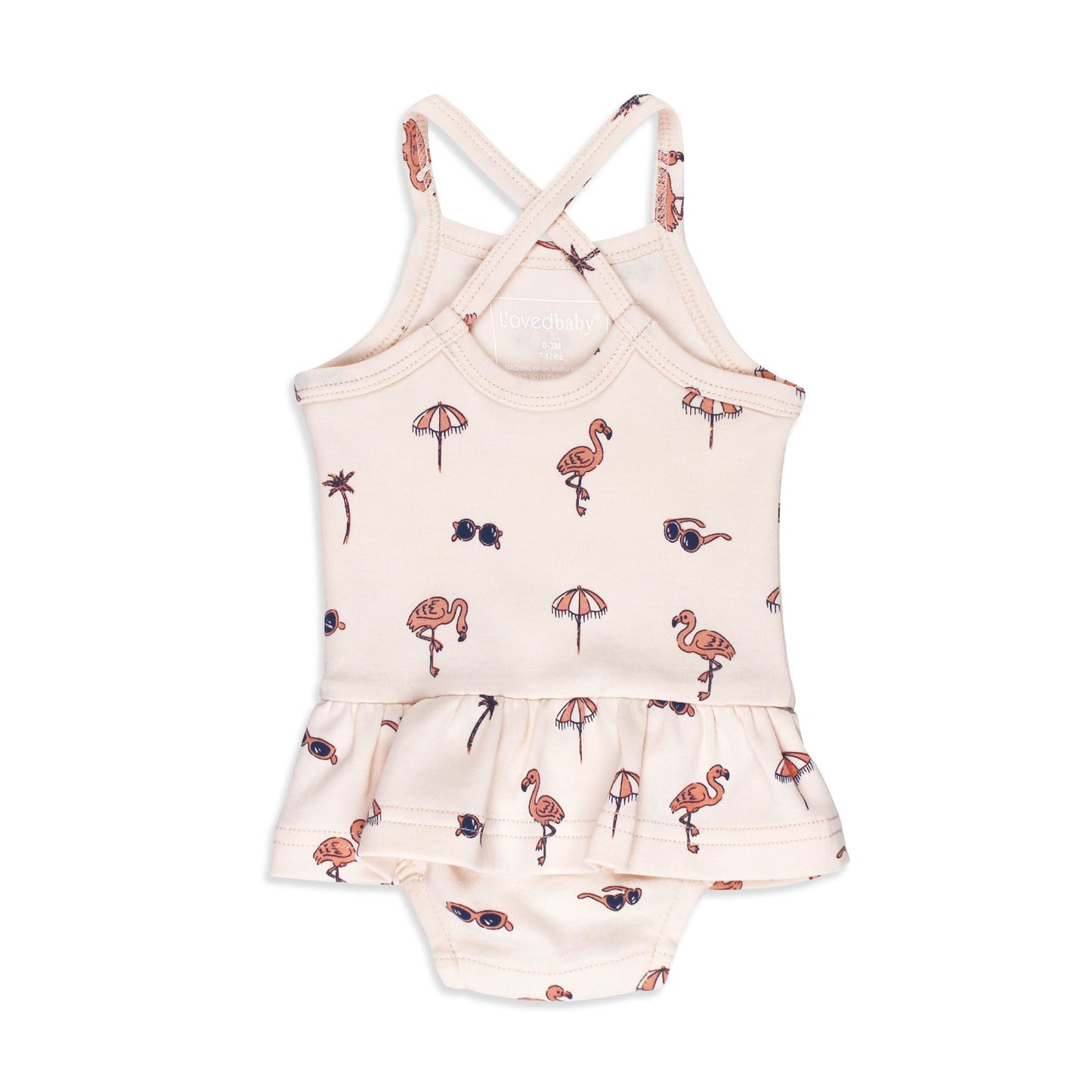 Skirted X-Back Bodysuit