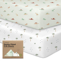 Soothe Fitted Crib Sheet 2pk