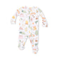Ruffle Zipper Footie