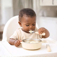 Stainless Steel Bowl + Utensils