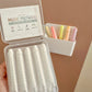 Dustless Chalk Crayons & Holder - White